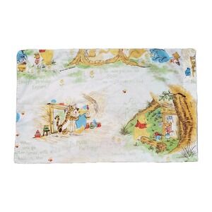 Vintage Disney Winnie The Pooh Standard Pillowcase Happy Birthday Eeyore 70s 80s